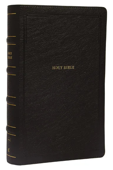B NKJV END-OF-VERSE REFERENCE BIBLE PERSONAL SIZE LARGE PRINT BLACK INDEXED (RED LETTER EDITION)
