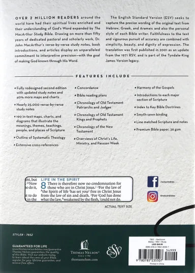 B ESV MACARTHUR STUDY BIBLE 2ND EDITION (BLACK LETTER EDITION)