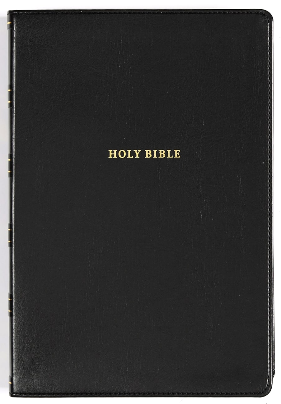 B NKJV REFERENCE BIBLE CENTER-COLUMN GIANT PRINT BLACK (RED LETTER EDITION)