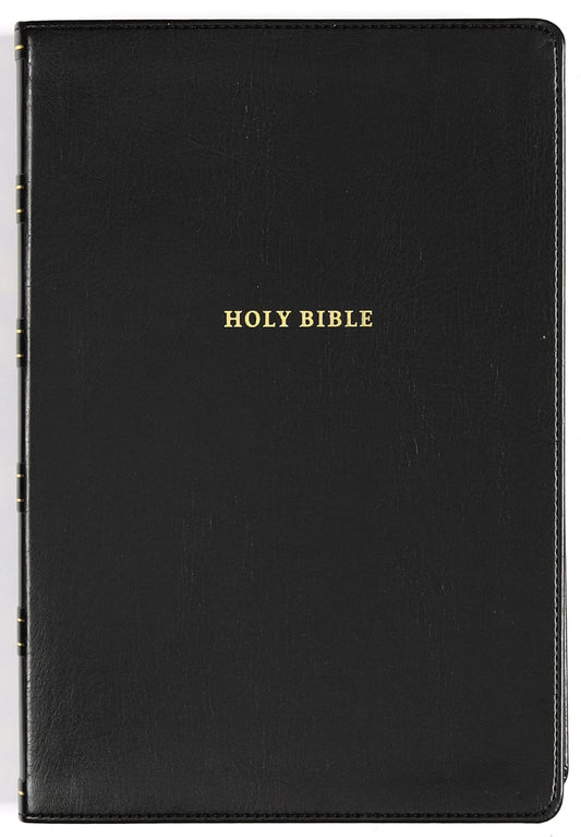 B NKJV REFERENCE BIBLE CENTER-COLUMN GIANT PRINT BLACK (RED LETTER EDITION)