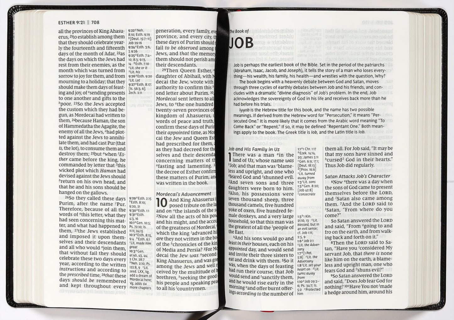 B NKJV REFERENCE BIBLE CENTER-COLUMN GIANT PRINT BLACK (RED LETTER EDITION)
