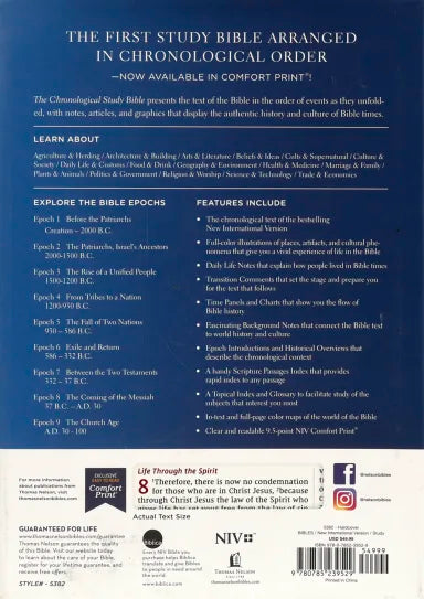 B NIV CHRONOLOGICAL STUDY BIBLE