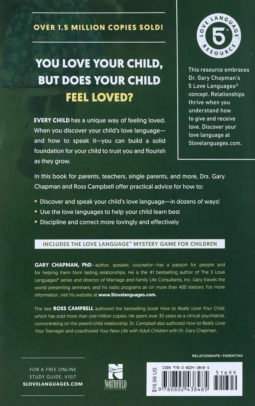 5 LOVE LANGUAGES OF CHILDREN THE: THE SECRET TO LOVING CHILDREN EFFECTIVELY