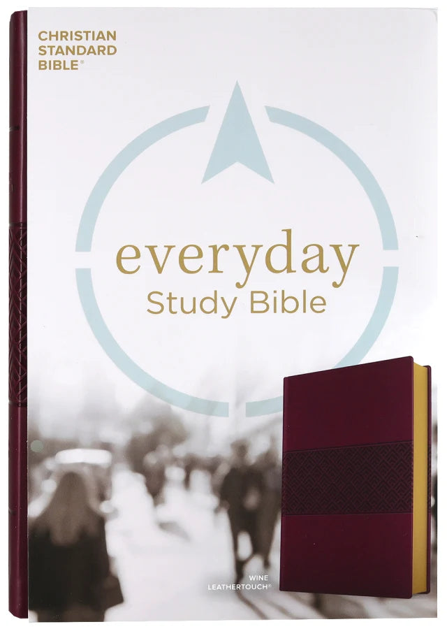 CSB EVERYDAY STUDY BIBLE WINE