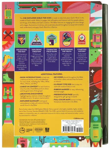 B CSB EXPLORER BIBLE FOR KIDS OLIVE COMPASS
