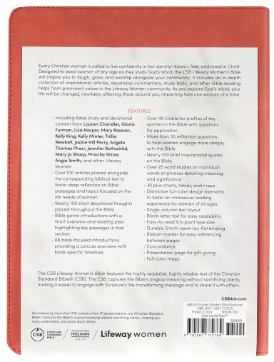 B CSB LIFEWAY WOMEN'S BIBLE CORAL (BLACK LETTER EDITION)