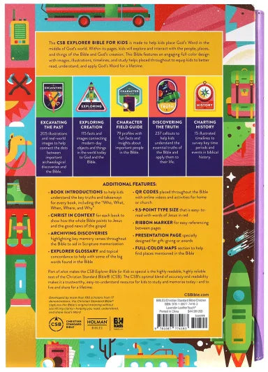 B CSB EXPLORER BIBLE FOR KIDS LAVENDER COMPASS