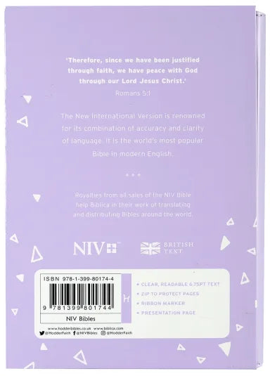 B NIV POCKET BIBLE LILAC SOFT-TONE WITH ZIP BRITISH EDITION