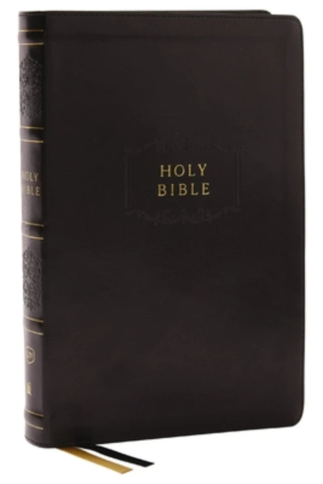 B KJV HOLY BIBLE CENTER-COLUMN REFERENCE BIBLE BLACK (RED LETTER EDITION)