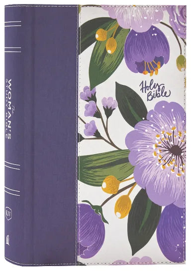 KJV WOMAN'S STUDY BIBLE PURPLE FLORAL (RED LETTER EDITION)