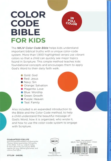 B NKJV COLOR CODE BIBLE FOR KIDS BLUE