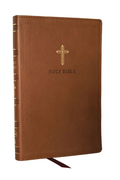 B NKJV ULTRA THINLINE BIBLE BROWN (RED LETTER EDITION)