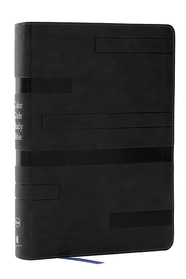 B KJV COLOR CODE STUDY BIBLE BLACK INDEXED (RED LETTER EDITION)