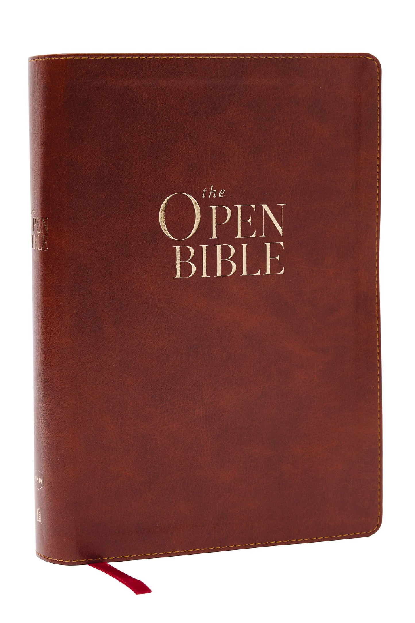 B KJV OPEN BIBLE: READ AND DISCOVER THE BIBLE FOR YOURSELF BROWN (RED LETTER EDITION)