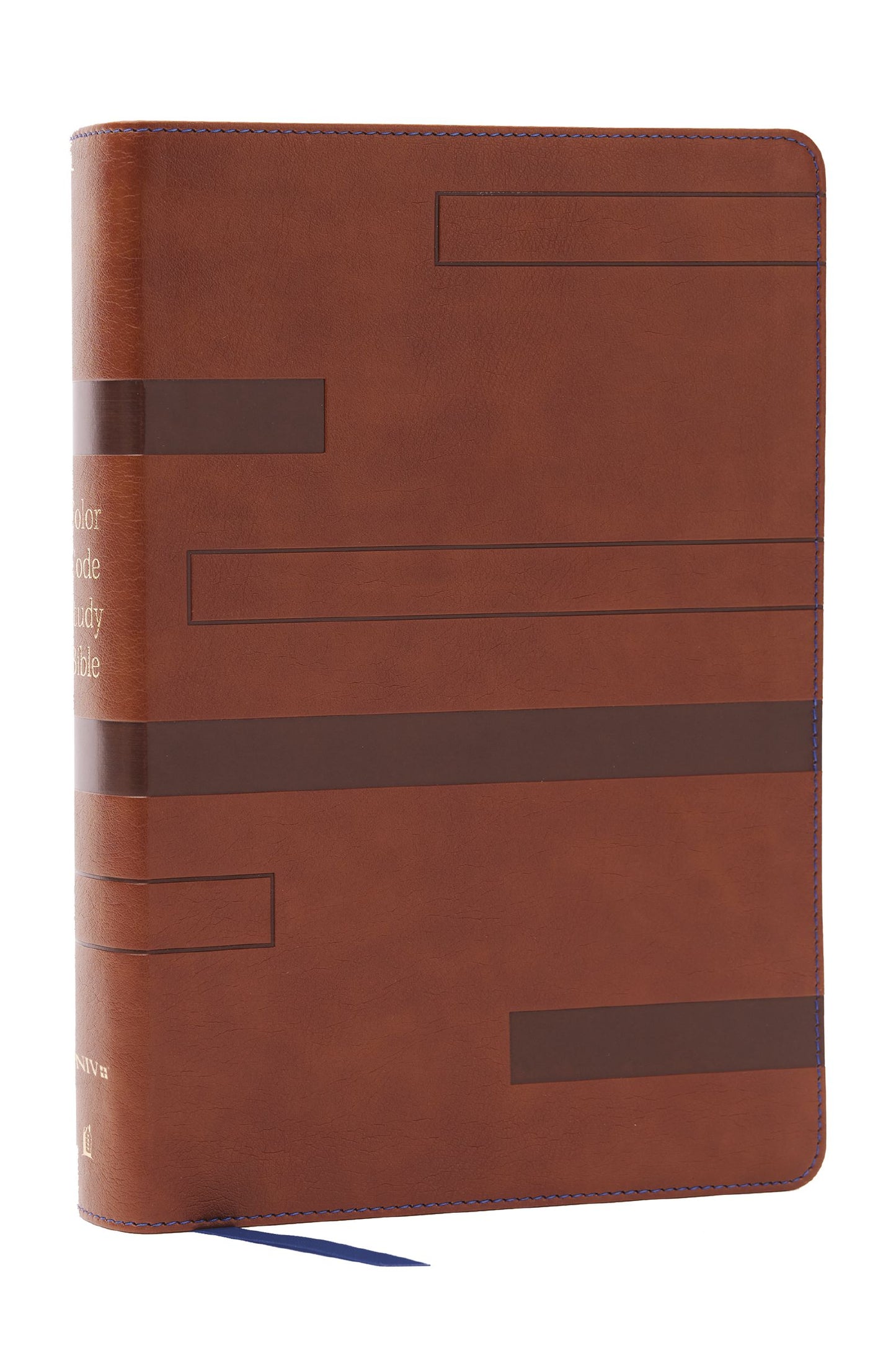B NIV COLOR CODE STUDY BIBLE BROWN (RED LETTER EDITION)