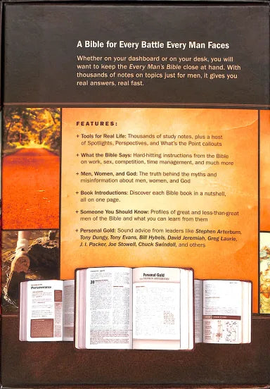 B NLT EVERY MAN'S BIBLE DELUXE EXPLORER EDITION RUSTIC BROWN (BLACK LETTER EDITION)
