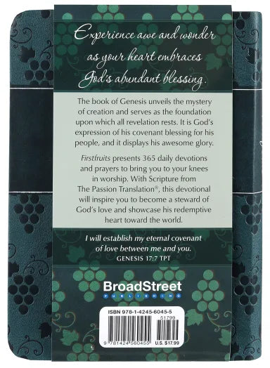 FIRSTFRUITS: 365 DAYS OF BLESSING FROM THE BOOK OF GENESIS (TPT)