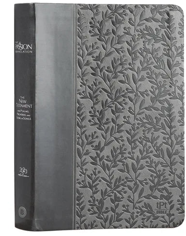 B TPT NEW TESTAMENT GRAY (WITH PSALMS PROVERBS AND THE SONG OF SONGS) (BLACK LETTER EDITION)