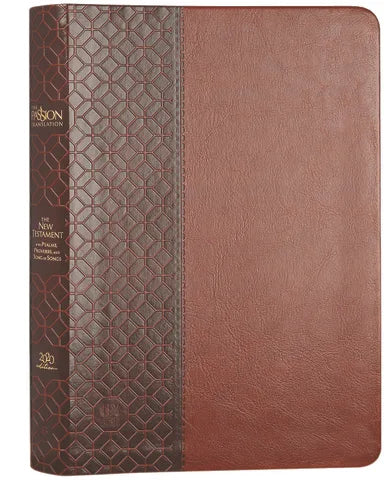 B TPT NEW TESTAMENT LARGE PRINT BROWN (WITH PSALMS PROVERBS AND THE SONG OF SONGS) (BLACK LETTER EDITION)