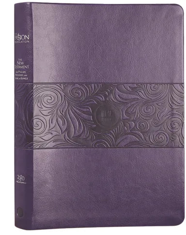 B TPT NEW TESTAMENT LARGE PRINT VIOLET (WITH PSALMS  PROVERBS AND THE SONG OF SONGS) (BLACK LETTER EDITION)