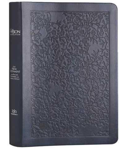 B TPT NEW TESTAMENT LARGE PRINT NAVY (WITH PSALMS PROVERBS AND THE SONG OF SONGS) (BLACK LETTER EDITION)