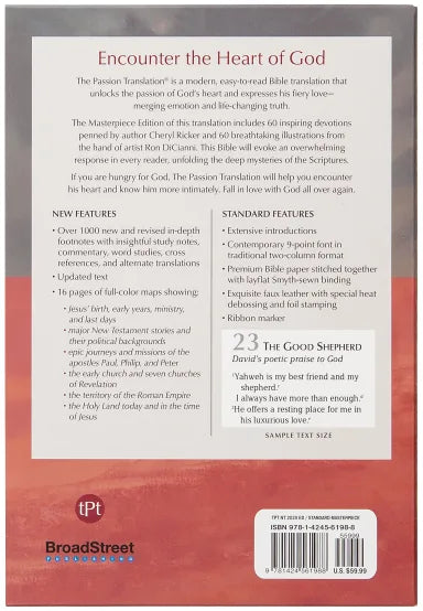 B TPT NEW TESTAMENT MASTERPIECE EDITION (WITH PSALMS PROVERBS AND SONG OF SONGS)