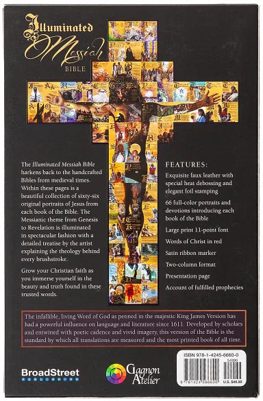 KJV ILLUMINATED MESSIAH BIBLE 66 PORTRAITS OF JESUS