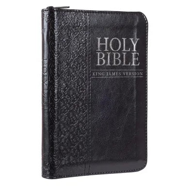 KJV MINI POCKET EDITION ZIPPERED BLACK (RED LETTER EDITION)