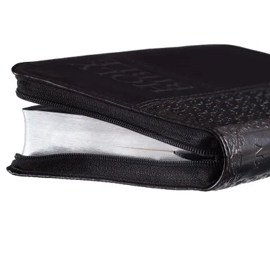 KJV MINI POCKET EDITION ZIPPERED BLACK (RED LETTER EDITION)