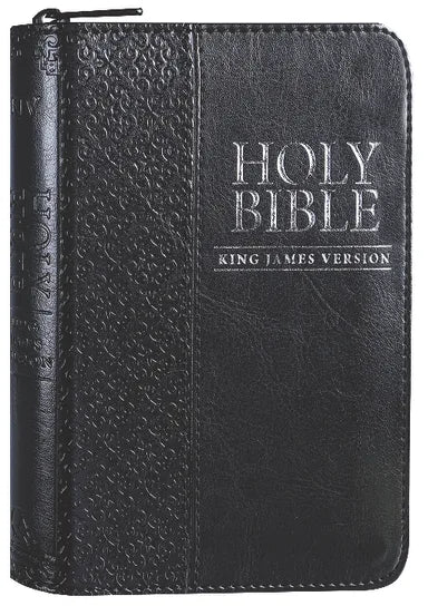KJV MINI POCKET EDITION ZIPPERED BLACK (RED LETTER EDITION)