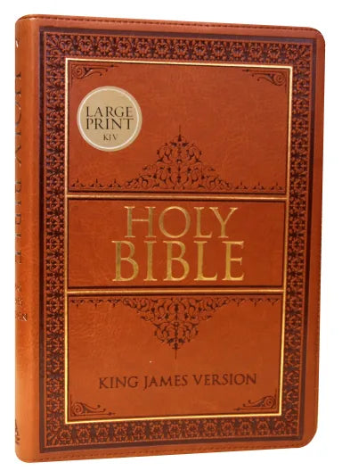 B KJV LARGE PRINT THINLINE BIBLE INDEXED TAN RED LETTER EDITION