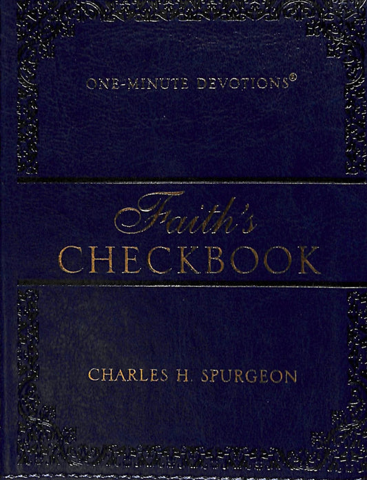 NE-MINUTE DEVTIONS: FAITH'S CHECKBOOK (NAVY)