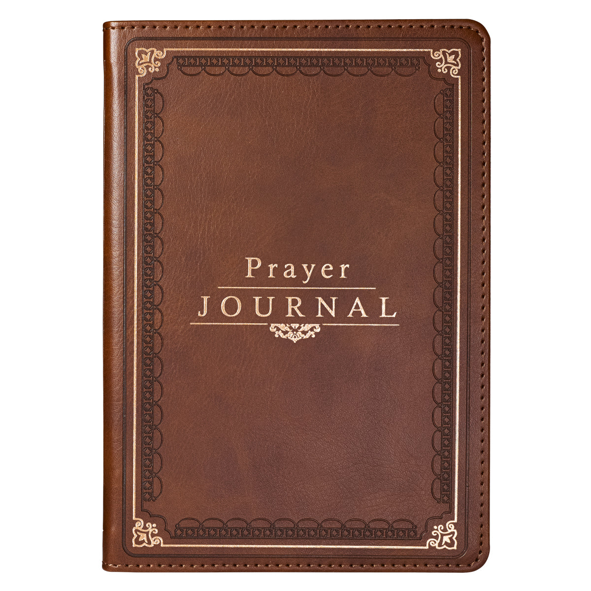 PRAYER JOURNAL WITH SCRIPTURES BROWN LUXLEATHER