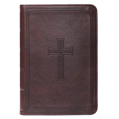 B KJV COMPACT LARGE PRINT DARK BROWN RED LETTER EDITION