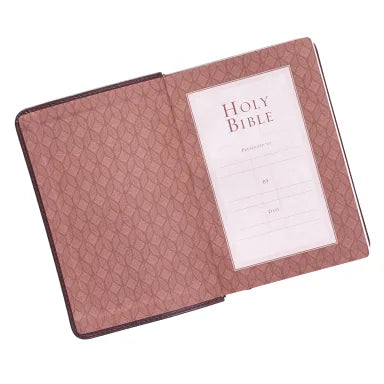 B KJV COMPACT LARGE PRINT DARK BROWN RED LETTER EDITION