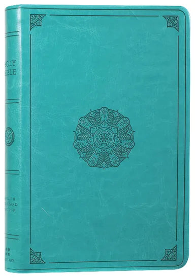 B ESV LARGE PRINT VALUE THINLINE BIBLE TURQUOISE EMBLEM DESIGN