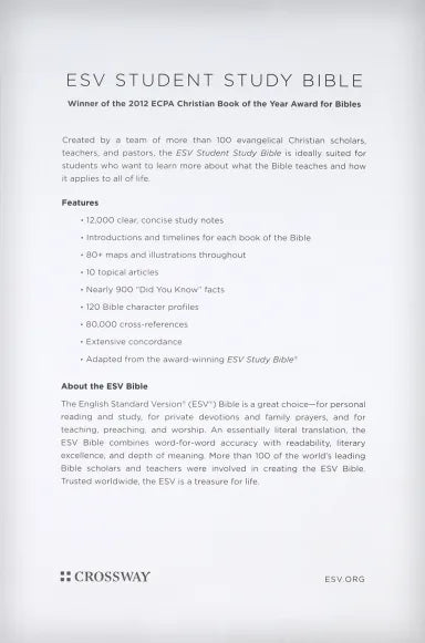 B ESV STUDENT STUDY BIBLE FLOWERS (BLACK LETTER EDITION)