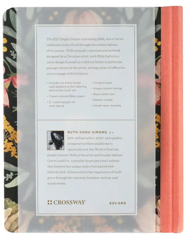 B ESV ARTIST SERIES JOURNALING BIBLE (RUTH CHOU SIMONS BE TRANSFORMED) (BLACK LETTER EDITION)