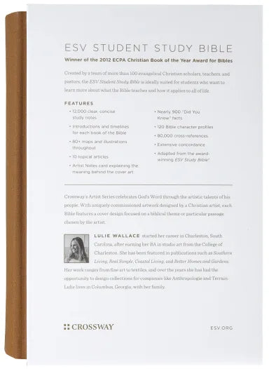 B ESV STUDENT STUDY BIBLE ARTIST SERIES LULIE WALLACE SUNBURST