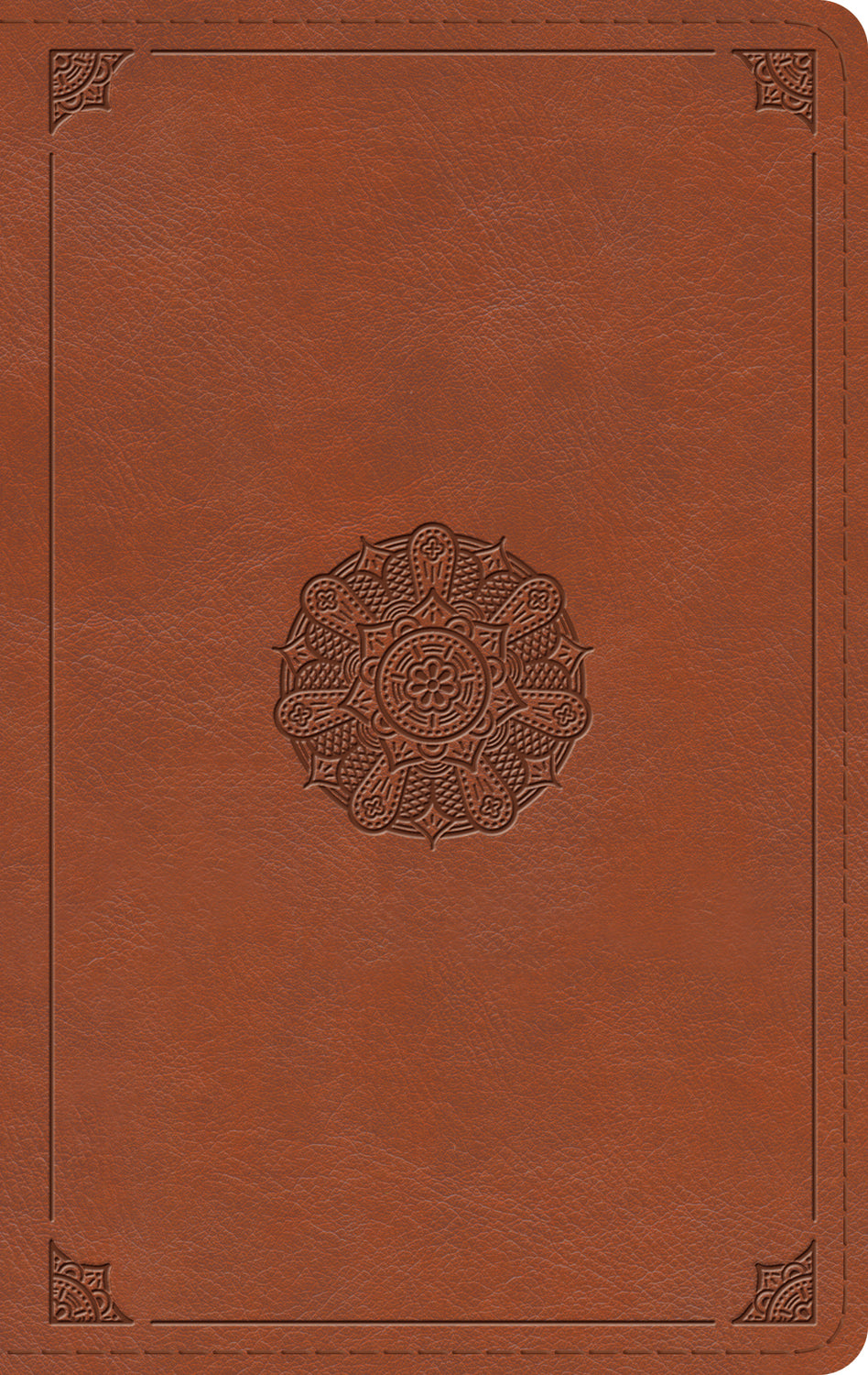 ESV LARGE PRINT THINLINE BIBLE ENGLISH SADDLE EMBLEM DESIGN