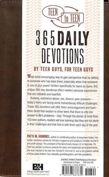 TEEN TO TEEN: 365 DAILY DEVOTIONS BY TEEN GUYS FOR TEEN GUYS