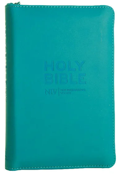 B NIV POCKET BIBLE CYAN SOFT-TONE WITH ZIP