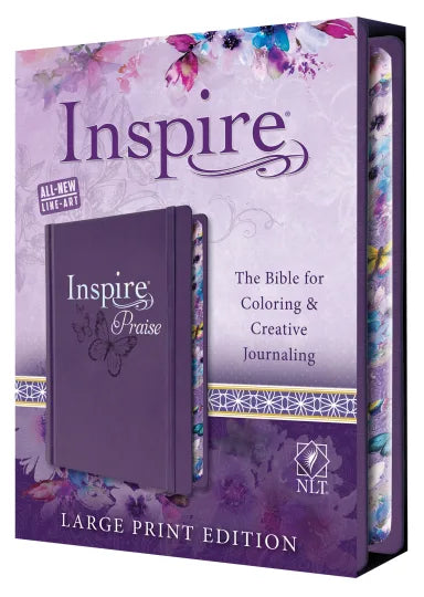 B NLT INSPIRE PRAISE BIBLE LARGE PRINT (BLACK LETTER EDITION)