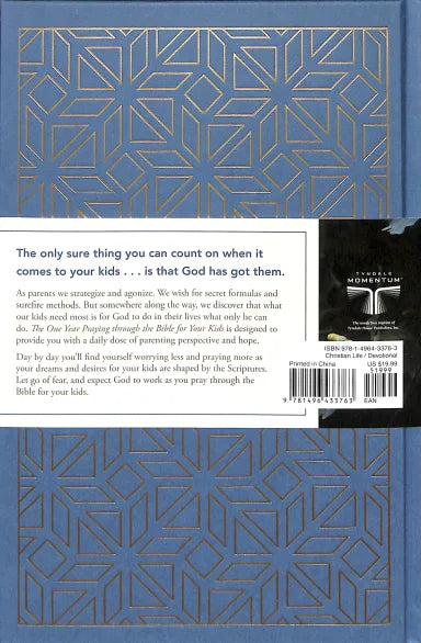 ONE YEAR PRAYING THROUGH THE BIBLE FOR YOUR KIDS HARDBACK