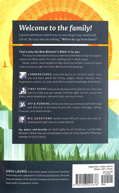 B NLT NEW BELIEVER'S BIBLE: FIRST STEPS FOR NEW CHRISTIANS (BLACK LETTER EDITION)