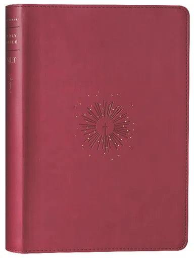 NLT LARGE PRINT THINLINE REFERENCE BIBLE AURORA CRANBERRY RED LETTER (FILAMENT ENABLED EDITION)
