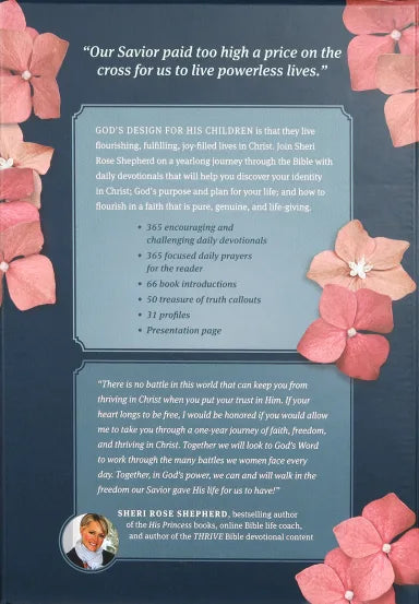 B NLT THRIVE DEVOTIONAL BIBLE FOR WOMEN ROSE METALLIC