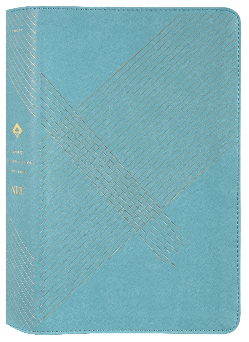 B NLT STUDENT LIFE APPLICATION STUDY BIBLE FILAMENT ENABLED EDITION TEAL BLUE STRIPED (RED LETTER EDITION)