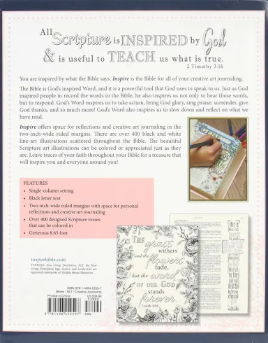 B NLT INSPIRE BIBLE NAVY