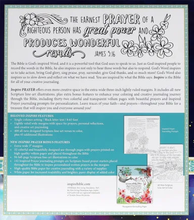B NLT INSPIRE PRAYER BIBLE